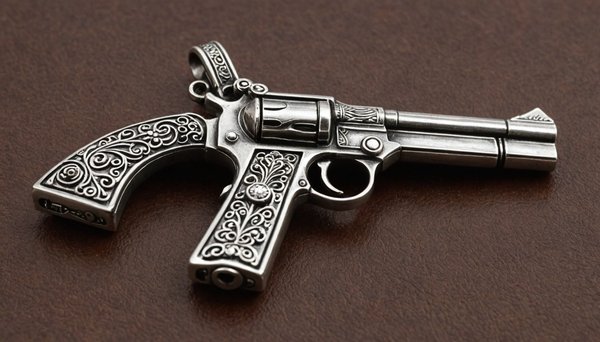 Empower your look with the exquisite gun charm